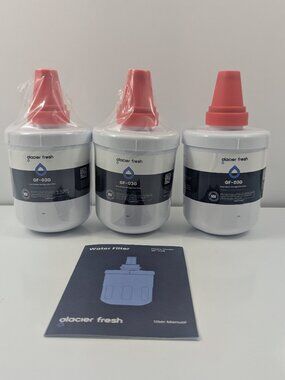 New pack of three GLACIER FRESH Replacement Water Filters
